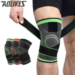 Bó Gối Thể Thao Aolikes Bảo Vệ Gối Thoáng Khí Có Đai Cuốn AL7720