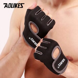 Bộ Đôi Găng Tay Nửa Ngón Tập Gym, Chơi Thể Thao AOLIKES AL1678